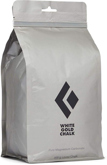 BLACK DIAMOND White Gold Chalk | 100% Magnesium Carbonate | Superior Grip & Moisture Absorption for Rock Climbing & Training | Loose or Refillable Variations