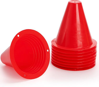 Bekith 120 Pack Indoor Outdoor Agility Mini Sports Cones, 3 Inch Training Marker Cones for Kids, Plastic Traffic Cones for Roller Skating and Skate Practice, 6 Assorted Colors