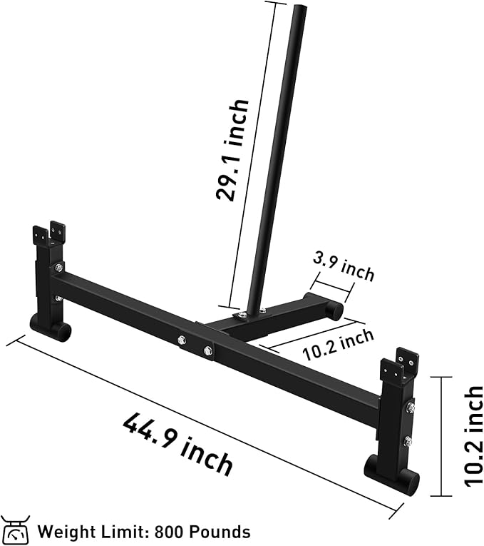 Heavy Duty Deadlift Barbell Jack Weight Lifting Olympic Barbell Changing Weight Plates for Deadlifting, Powerlifting, and Weightlifting - 900lb Capacity