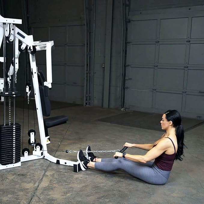 Body-Solid Multi-Station, Single Weight Stack Home Gym Machine, Arm & Leg Strength Training Functional Exercise Workout Station, 210lbs. Black Weight Stacks