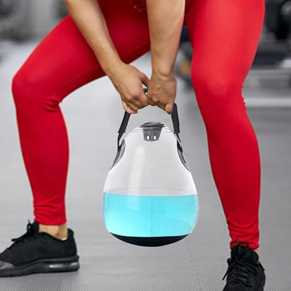 Fitness Water Bag, Weighted Inflatable Kettlebell, Adjustable Training Weight, Flexible Core Workout Tool, Fitness Equipment for Home, Travel, Work Area, Balance Exercises, Strength Training