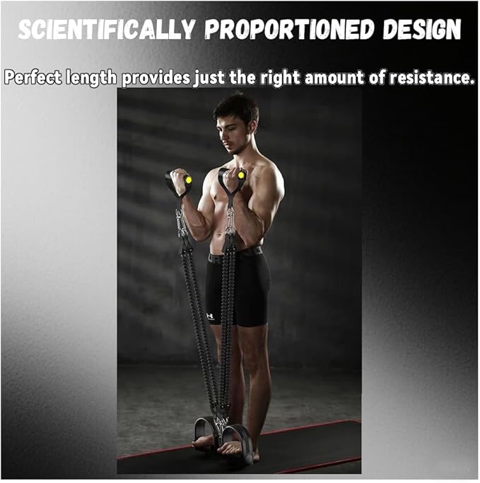 Multifunction Tension Rope Set,Upgraded Smart Stirrup Puller-Pedal Puller Tensioner Workout Bands Resistance with Abdomen/Waist/Leg/HIPS/Chest/Back