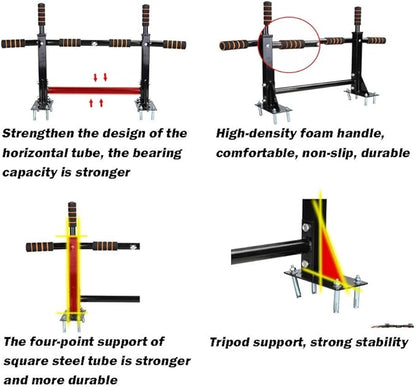 Fitness Horizontal Bar, Wall-Mounted Pull-up Bar for Home Gym, Multifunctional Sports Equipment, Stable and Durable, Safe Load 300kg