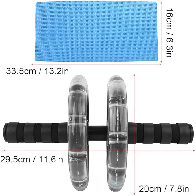 Ab Roller Wheel Fitness Roller Ab Exercise Wheels Kit Push-Up Bar - Home Gym Equipment for Men Women Core Strength Abdominal Exercise