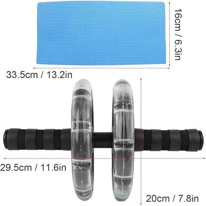 Ab Roller Wheel Fitness Roller Ab Exercise Wheels Kit Push-Up Bar - Home Gym Equipment for Men Women Core Strength Abdominal Exercise