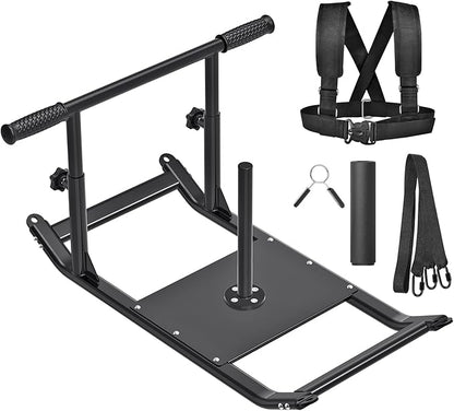 Kipika Weight Sled, Workout Sled, Fitness Strength Training Sled, Speed Training Sled for Athletic Exercise, Speed Improvement, Easily Through Obstacles, Suitable for 1" & 2" Weight Plate