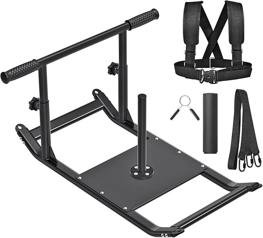 Kipika Weight Sled, Workout Sled, Fitness Strength Training Sled, Speed Training Sled for Athletic Exercise, Speed Improvement, Easily Through Obstacles, Suitable for 1" & 2" Weight Plate