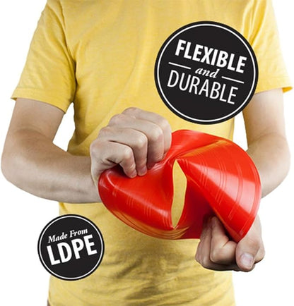 Crown Sporting Goods Set of 12 Soft Plastic Field Disc Cones