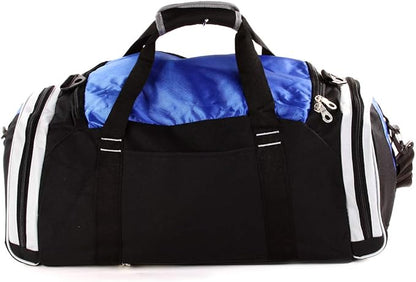 Personalized SportS Duffel Bag With Custom Name & Text - Wrestling Blue
