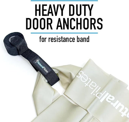 Natural Pilates flex resistance bands door anchor | Heavy Duty Door Anchor - Great for Resistance Bands, Exercise tubes, Physical Therapy Bands and Closed Loop Bands | Band Door Anchor
