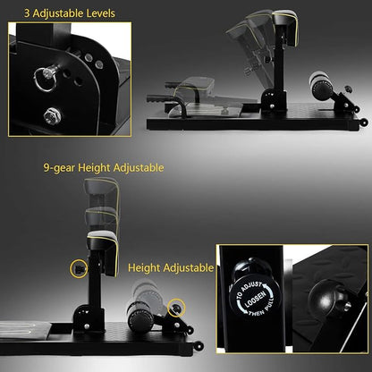 GYMAX 8-in-1 Workout Machine with Adjustable Height & Protective Foam, Multiple Position Training for Sissy Squat, Push-up, Sit-up, Rope Exercise, Home Gym