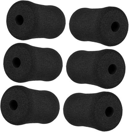 Mikikit 6pcs Foam Replacement Pads for Weight Bench Soft Leg Foam Roller Covers for Exercise Machines Universal Accessories Gym Equipment Fit for Home Workouts