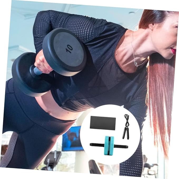Milisten Silent Ab Roller Wheel with Knee Pad Fitness Equipment for Core Strength Adjustable Abdominal Exercise Tool for Home Workouts Suitable for Beginners and Advanced Users