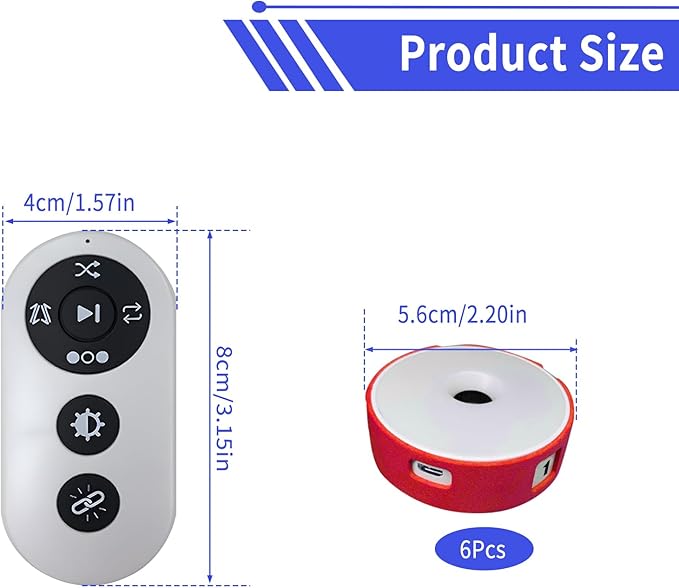 Agility Training Lights, Reaction Training Light of 6PCS Sport Agility Light USB Charging, Last 10 Hours, 10cm Height Sensing Distance, 4 Light Color, 4 Mode, 270 Degree Viewable Angle