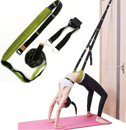 Yoga Fitness Stretching Strap, Door Flexibility Stretching Strap, Improve Leg Waist Back Flexibility Back Bend Assist Trainer, for Rehab Pilates Ballet Dance Cheerleading Splits Gymnastics