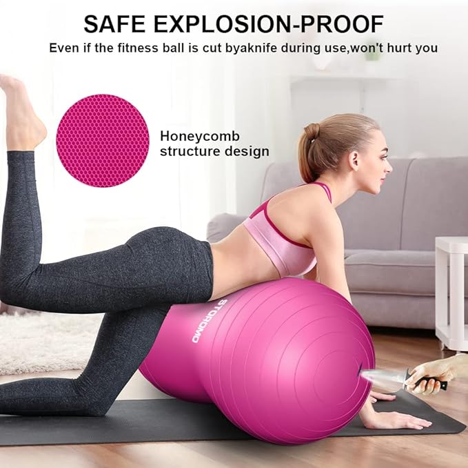 Anti-Burst Peanut Ball,Kids Active Wiggle Seat,for Labor, Therapy, Kids with ADHD – Eco-Friendly Birth Ball for Pregnancy, Physical Therapy & Exercise– with Pump