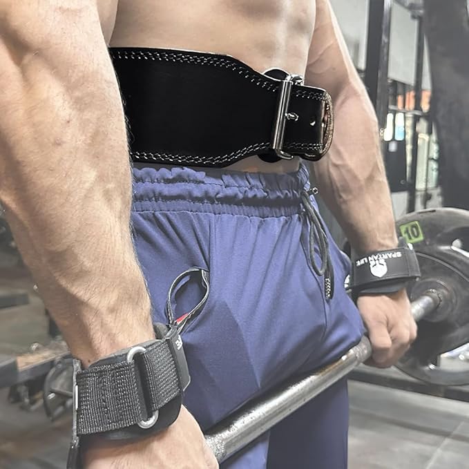 Spartan Weight Lifting Belt (5mm Thick) - Genuine Leather Lifting Belt Gym for Men & Women - Functional Workout Belt - Gym Belt for Weightlifting, Powerlifting, Squat & Deadlift - Adjustable Weightlifting Belt