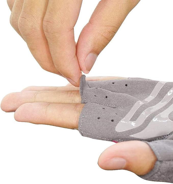Luwint Women Fingerless Yoga Gloves, Non Slip Padded Barre Pilates Fitness Workout Training Exercise Accessories