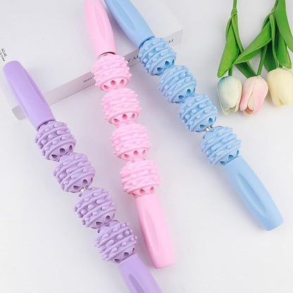 Handheld Muscle Roller Stick Tension Release Sports Tool for Reducing Soreness and Tightness in Back Arm Shoulders Legs