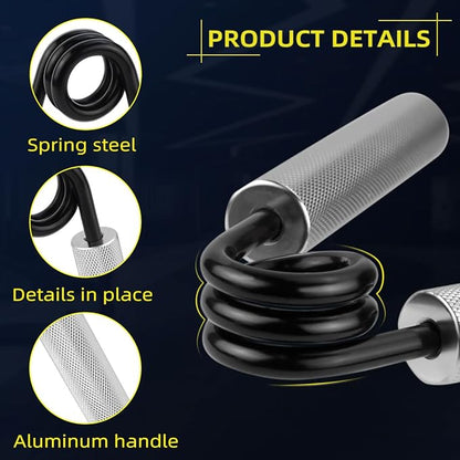 No Slip Heavy-Duty Metal Grip Strength Trainer Forearm Grip for Muscle Building Hand Rehabilitation Home Gym Exerciser Training Recovery Non-slip Hand Gripper Wrist Finger Hand Grip Strengthener