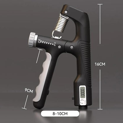 Hand Gripper Strengthener, Adjustable Resistance 22-220Lbs (10-100kg) Forearm Exerciser, Grip Strength Trainer for Muscle Building & Injury Recovery, Aerobic Hands