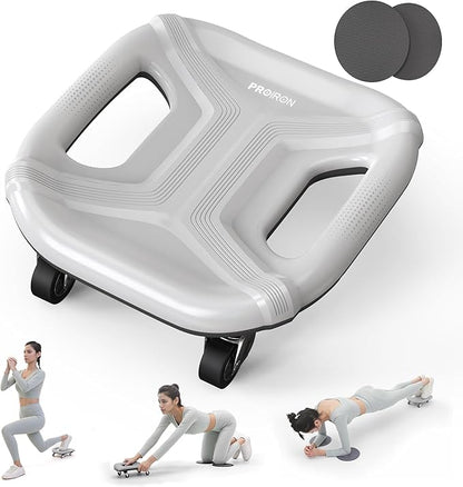 PROIRON Ab Roller with Knee Pads for Abs Workout, Multifunctional Ab Roller Wheel for Abs Workout, Abdominal Roller with Knee Pads, Abdominal Exercises Wheel, Abb Roller (Slide Fitness Trainer)