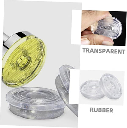 2 Pairs Transparent Doorway Pull Up Bar End Pads Non Slip Rubber Protectors for Home Gym Easy Install Exercise Equipment Efficient Indoor Strength Training