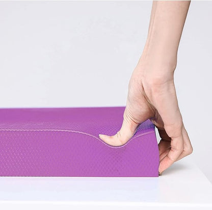 Estink Fitness Yoga Balance Mat, Professional TPE Yoga Balance Training Foam Pad Flat Support Soft Cushion Knee Pad High Rebound Exercise Fitness Yoga Mat for Yoga Flat Support Fitness Exercising