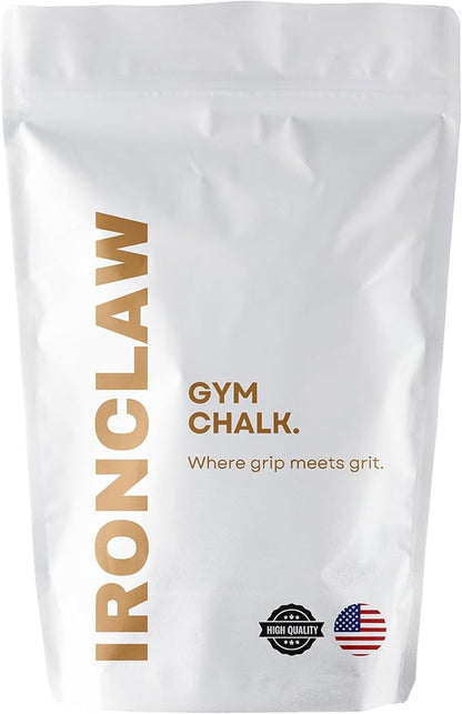 Ironclaw Gym Chalk - 10oz. Premium Gym Chalk for Powerlifting, Weightlifting, Crossfit, Strongman | Used by World Champion Powerlifters | Anti-Slip, Long-Lasting Performance for Maximum Lifts