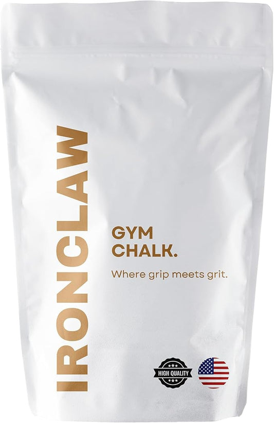 Ironclaw Gym Chalk - 10oz. Premium Gym Chalk for Powerlifting, Weightlifting, Crossfit, Strongman | Used by World Champion Powerlifters | Anti-Slip, Long-Lasting Performance for Maximum Lifts