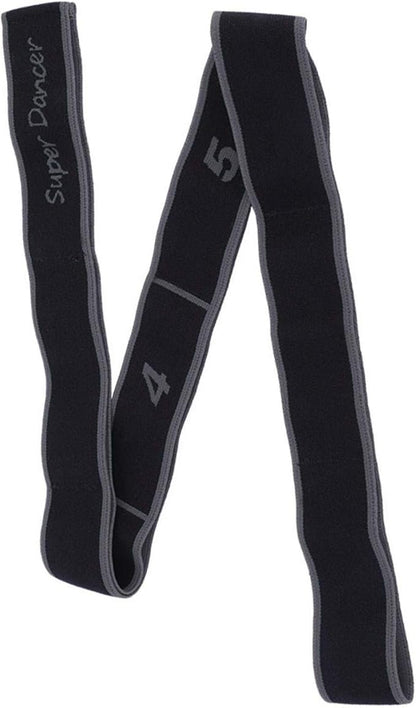 Exercise Strap Yoga Stretch Assist Strap with 8 Numbered Loops, Band for Yoga Pilates Dance and Gymnastics Workout, People Dancing Assistance(Grey)