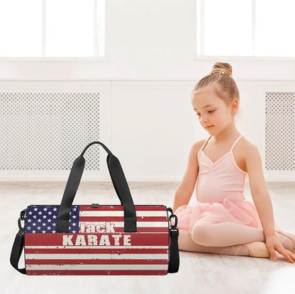Personalized-Martial-Arts-Gear-Bag for Karate Teakwondo, Custom Jiujitsu Bag for Boys, Karate Teakwondo Bag for Gear Waterproof Lightweight Large USA
