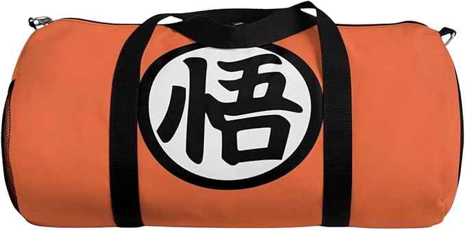 Anime Gym Bag for Women Men - Large Capacity Waterproof Workout Fitness Travel Sports Bags Fashion Street Camping Expandable Carry On Duffle Bag For Couple (Orange DZB)