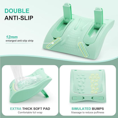 4-in-1 Slant Board & Back Stretcher – Adjustable Calf Stretch Board, Lumbar Pillow, and Foot Rest for Deep Muscle Relief, Post-Workout Recovery, and Injury Prevention