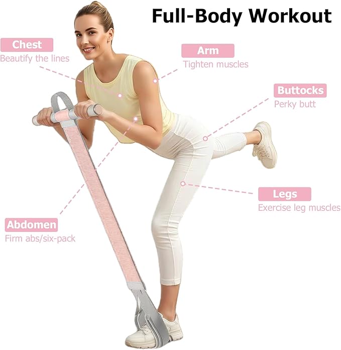 Resistance Bands with Handles,Yoga Pedal Workout Bands,Multifunction Pull Up Bands Sit-up Workout Equipment Home Gym for Arm/Abdomen/Waist/Leg Stretching Slimming Training