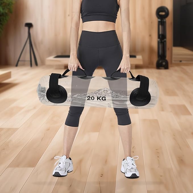 Water Weights Aqua Bag, 25Kg/55lbs Training Power Bag Filled Hydro Core Training Bag Portable Stability Fitness Equipment for Gyms, Homes, Sports Halls