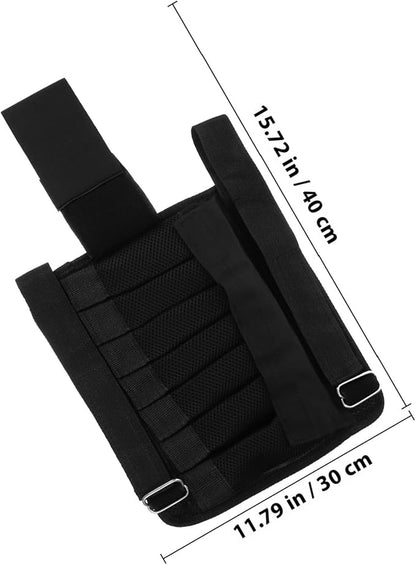 Adjustable 16Kg Ankle Weight Covers for Running and Strength Training, Breathable Exercise Belt for Men, Wearable Leg Weights for Fitness and Workout