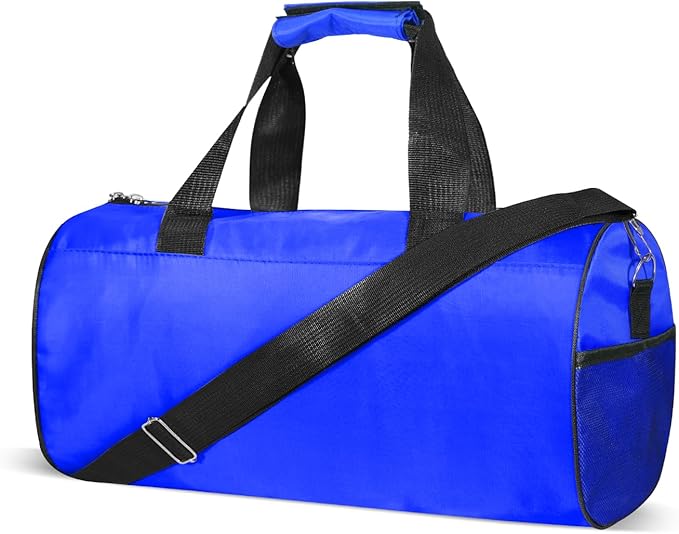 C&F BOGMOST Small Gym Bag for Women & Men,Small Lightweight Duffel Bag Carry On Bags Mini Duffel Travel Bag Waterproof Sports Bags for Workout/Sport/Travel, Blue,Medium