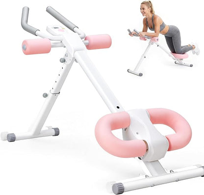 NEWBULIG Ab Machine, Abs Workout Equipment for Home Gym, Adjustable Ab Trainer Machine for Stomach Workout, Foldable Abdominal Trainer