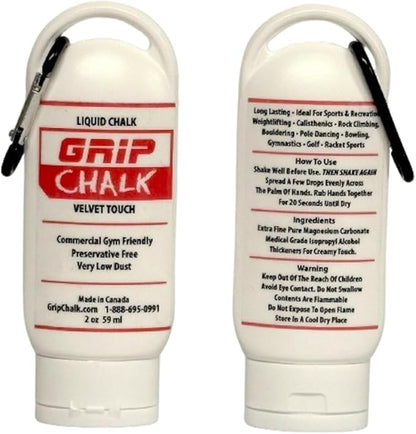 Liquid Grip Chalk. Velvet Touch. Used for Weightlifting and Gymnastics. Very Low Dust. Commercial Gym Friendly