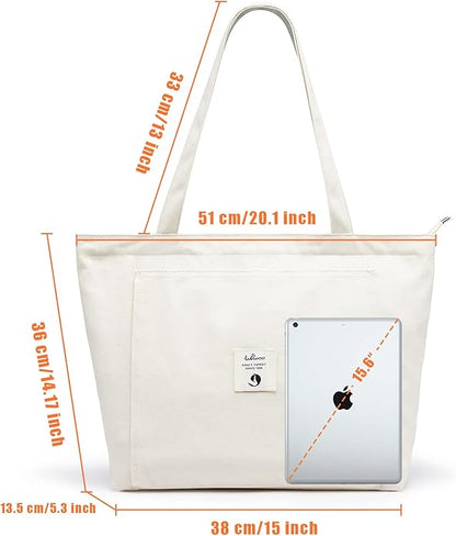 WLLWOO WLLWOO Yoga Bags for Women with Yoga Mats Bags Carrier Carryall Canvas Tote for Pilates Shoulder for Travel Office Beach Workout