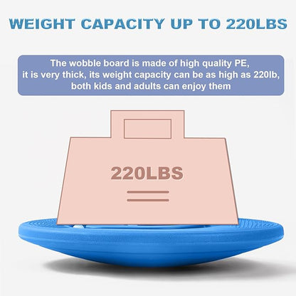 Kids Maze Balance Board - Wobble Trainer for Ski Surf Snowboard, Non-Slip Sensory Rocker Ages 3-12, Core Therapy & Skate Prep
