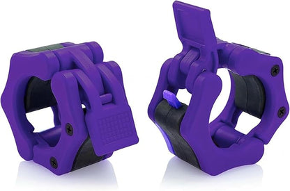 Olympic Barbell Collar 2 inch Quick Release Pair of Locking 2" Pro Weight Bar Plate Locks Clamp Clips for Workout Weightlifting Fitness Training