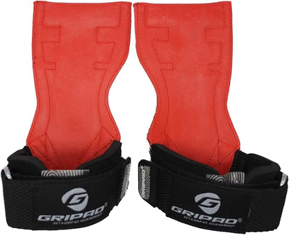 Gripad PRO Weight Lifting Gloves | Heavy Duty Straps | Alternative Power Lifting Hooks | Best for Deadlifts | Adjustable Neoprene Padded Wrist Wraps Support Bodybuilding