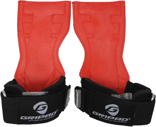 Gripad PRO Weight Lifting Gloves | Heavy Duty Straps | Alternative Power Lifting Hooks | Best for Deadlifts | Adjustable Neoprene Padded Wrist Wraps Support Bodybuilding