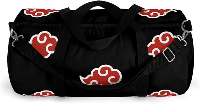 Anime Gym Bag for Women Men - Large Capacity Waterproof Workout Fitness Travel Sports Bags Fashion Street Camping ExpandaCLe Carry On Duffle Bag For Couple (Red Cloud) PTY