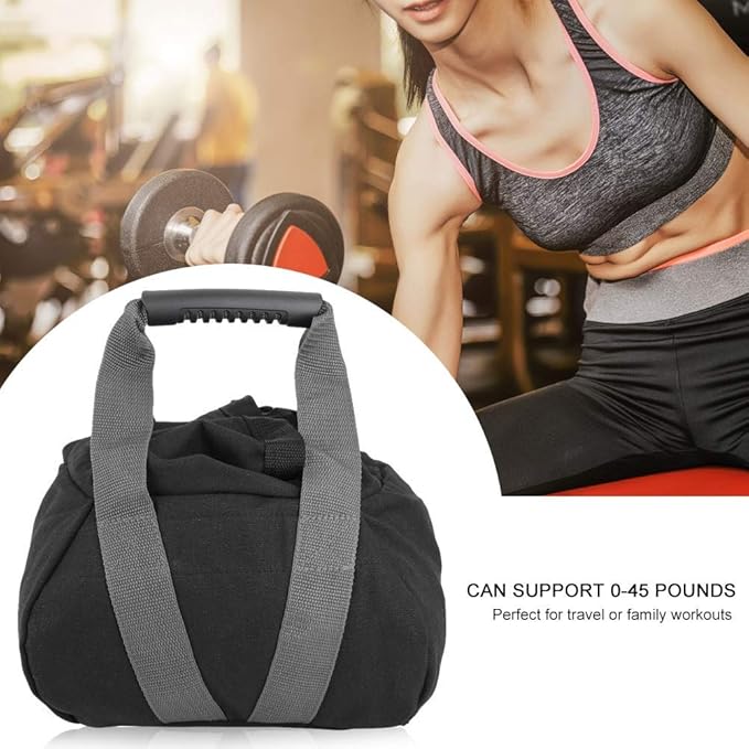 Demeras Weightlifting Sandbag Heavy Duty Workout Sandbags Adjustable Weight Energy Bag Fitness Exercises Power Bag