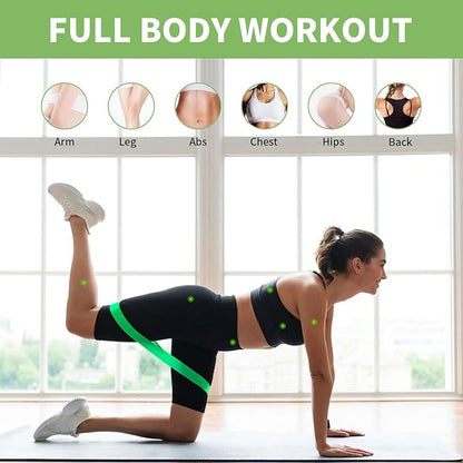 100 PCS Bulk Resistance Bands Latex, Loop Exercise Bands Set for Gym Members Sports Class Students Gift, 5 Pieces Each Set with Storage Bag, Fitness Bands for Outdoor Home Gym Yoga Pilates