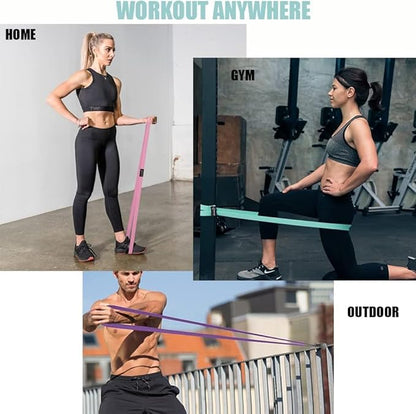 Long Resistance Bands for Working Out Women, Fabric Resistance Band, Stretch Bands for Exercise Bands Resistance Bands Set for Physical Therapy, Elastic Bands for Exercise