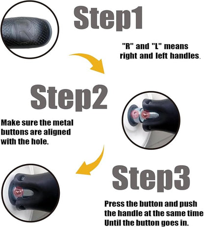 Abdominal Wheel Roller with Resistance Spring, 14.6"W Automatic Rebound Exercise Strength-Training Roller, Core Work-out Fitness Wheels with Knee Pad